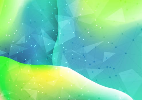 Abstract background with low poly mesh design