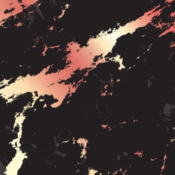 Abstract dark marble texture with metallic rose gold highlights