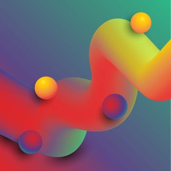 Abstract design background with 3d style shape