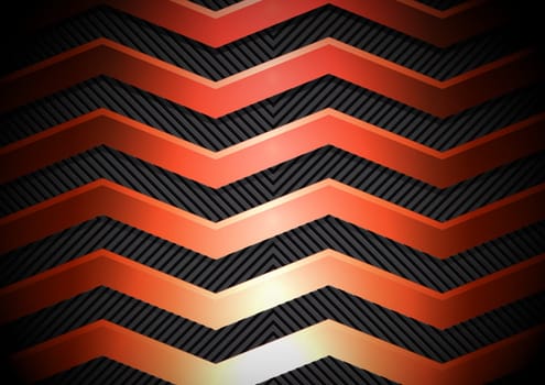 Abstract background with a golden metallic design