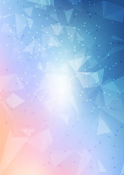 Abstract background with low poly mesh design