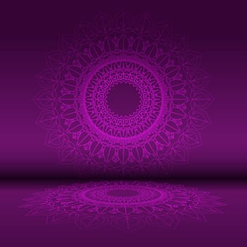 Abstract background with a decorative mandala design