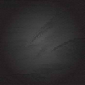 Abstract background with a perforated metallic texture