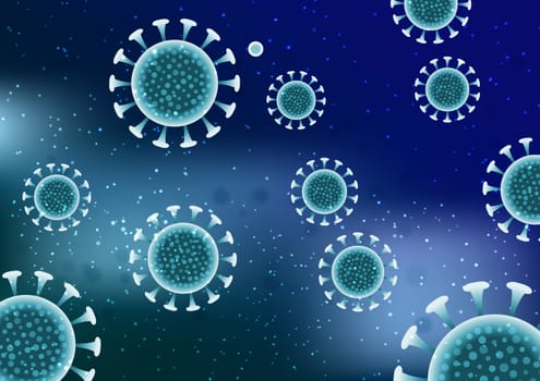 Abstract medical virus cells background - covid 19 pandemic