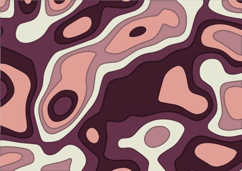 Abstract background with a paper cut style topography design