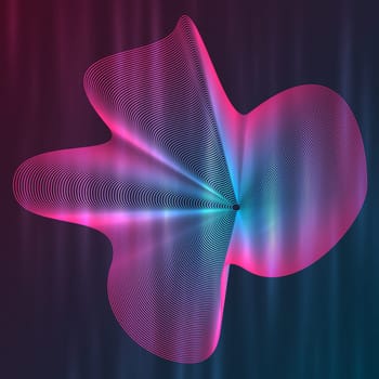 Abstract background with a sound waves design