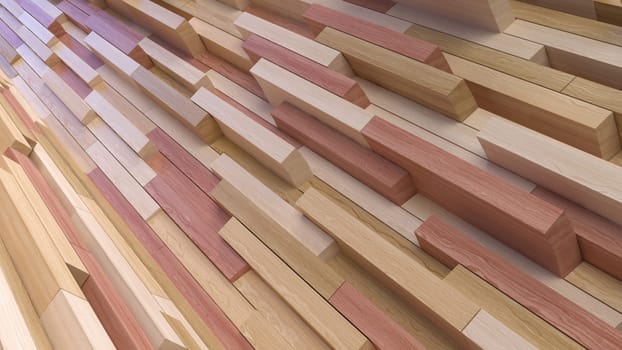 Render of 3D Geometric Abstract Background
