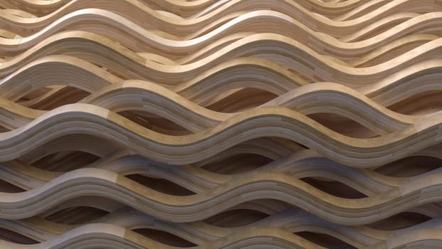 Render of 3D Geometric Abstract Background