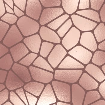 Abstract background with a rose gold foil texture