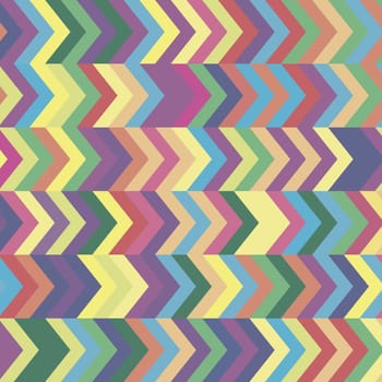 Abstract pattern background with colourful zig zags