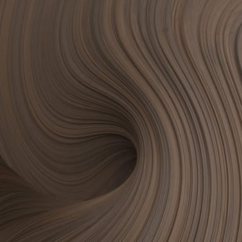 3D Render of Minimalist wave design with colorful shapes and lines