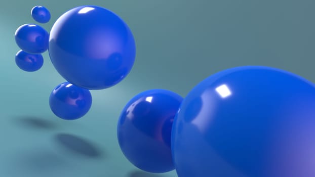 Render of 3D Geometric Abstract Background