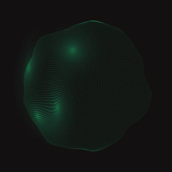 Abstract background with a glowing sphere design