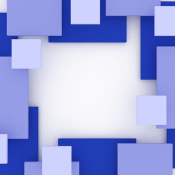 Render of 3D Geometric Abstract Background