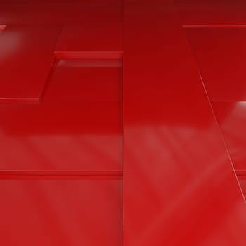 Render of 3D Geometric Abstract Background