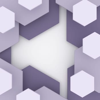 Render of 3D Geometric Abstract Background