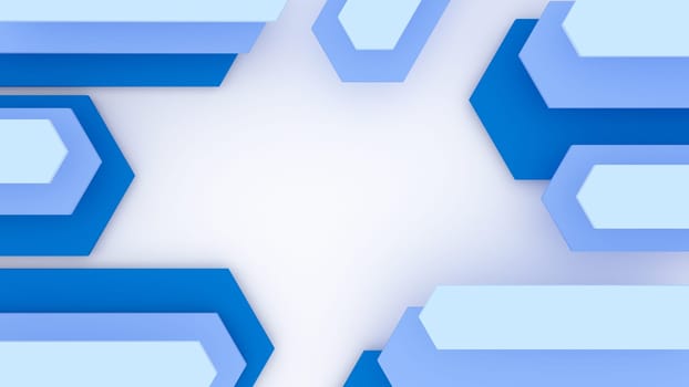 Render of 3D Geometric Abstract Background