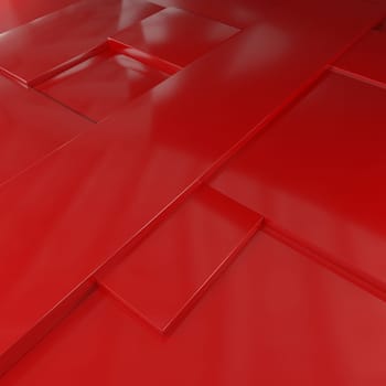 Render of 3D Geometric Abstract Background