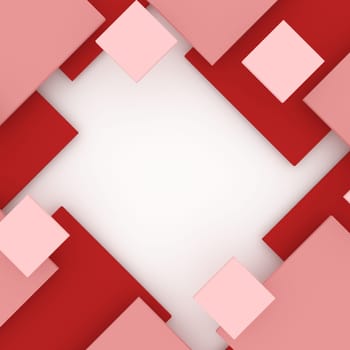 Render of 3D Geometric Abstract Background