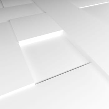 Render of 3D Geometric Abstract Background