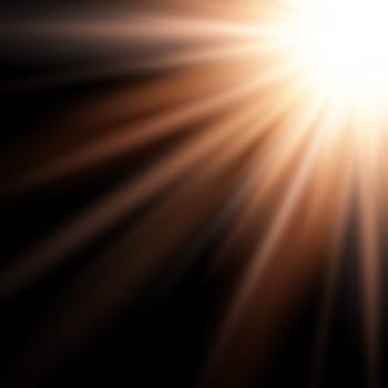 Abstract background with a starburst effect shining down from the corner