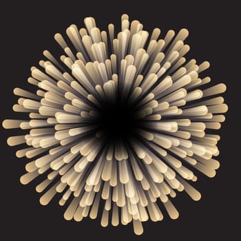 Abstract background with a starburst design