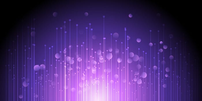 Abstract banner with a digital techno design