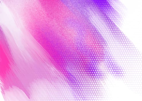 Abstract watercolour background with a halftone dots design