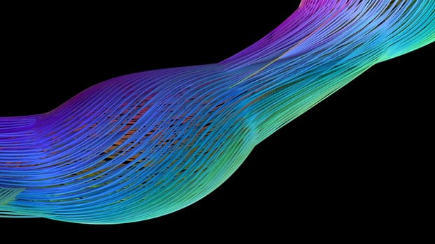 Render of 3D Geometric Abstract Background
