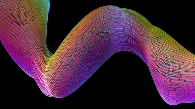Render of 3D Geometric Abstract Background