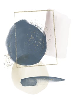 abstract watercolour background with hand painted elements