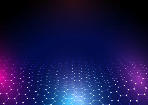 Abstract technology design with connecting lines and dots