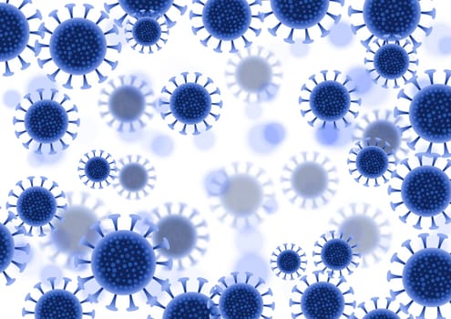 abstract virus cells medical background - covid 19 global pandemic design
