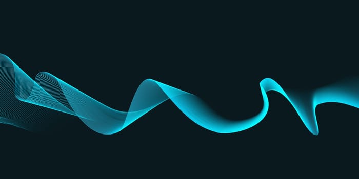 Abstract background with a flowing waves design