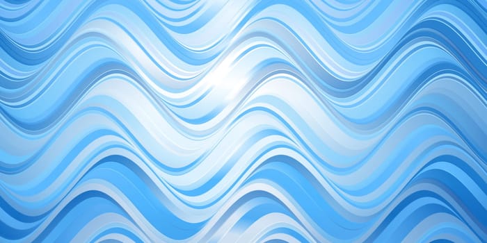 Banner template with an abstract waves design