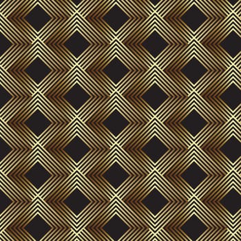 Abstract art deco design background in gold and black