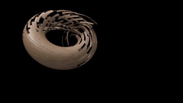 3d render of Abstract design background with swirl shapes