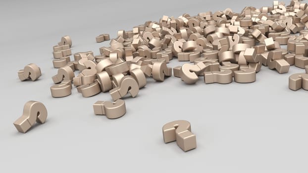 3D Render of Abstract Alphabet Background