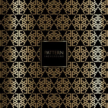 Art deco style background with gold and black pattern
