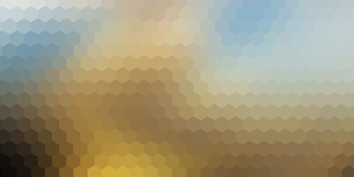 Abstract banner design with pastel hexagonal pattern