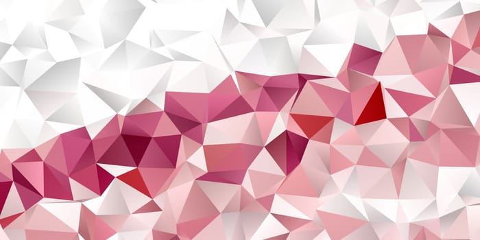 Banner template with an abstract low poly geometric design