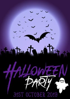 Background for a Halloween party poster