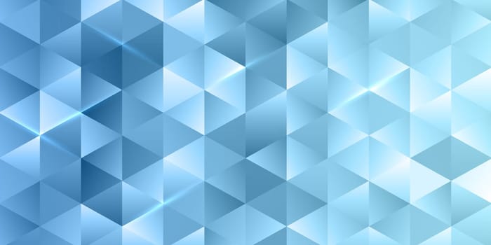 Banner template with a low poly design