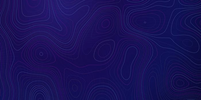 Banner with abstract topography map design