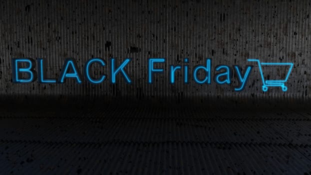 3d render of Black Friday sale background