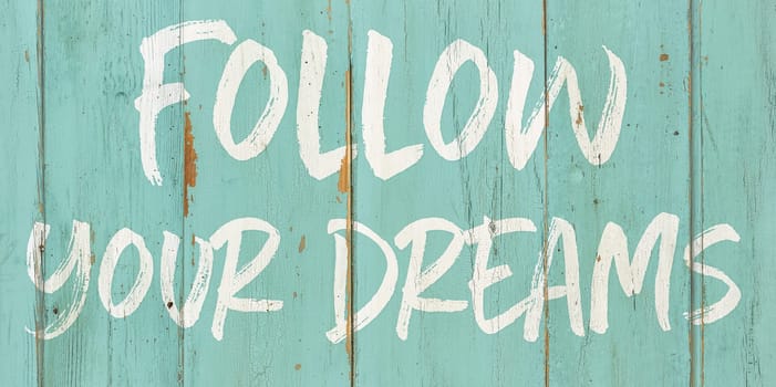Motivational quote - Follow your dreams