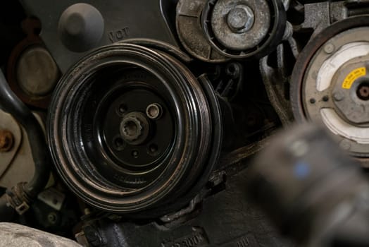 Pulley in the car engine