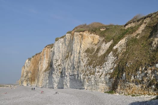 Veules les Roses cliffs in Normandy