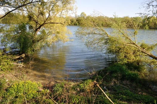 Banks of the Seine at Elbeuf in Normandy