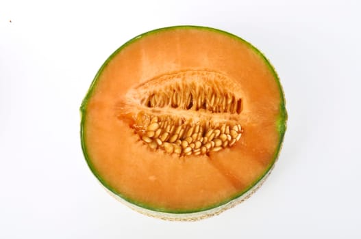 Melon on a white background